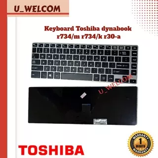 Keyboard laptop toshiba dynabook r30-a r734/m r734/k non lampu non trackpoint