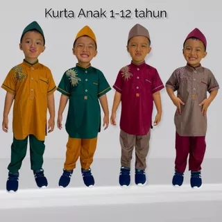 Baju Koko Anak - kurta Anak - setelan anak laki-laki - Koko Kurta Anak - Koko turki - Koko Pakistan - pakaian muslim Anak laki-laki - setelan koko - baju Koko anak bayi 0 bulan sampai 12 tahun