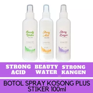 Botol Kosong + Stiker Beauty Water/Strong Acid/Strong Kangen