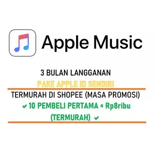 Apple Music 3 Bulan FULL BERGARANSI PROMO