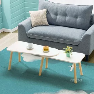 iFURNHOLIC Spin Coffee Table I Meja Tamu Lipat Minimalis