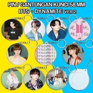 Pin / Gantungan Kunci 58 BTS Dynamite versi 2 Merchandise KPOP Unofficial Ganci Murah