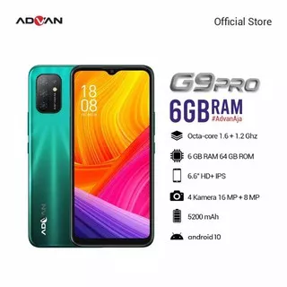 HP HANDPHONE Advan G9 Pro RAM 6-64GB - GARANSI RESMI 1 TAHUN. GRATIS ONGKIR SE INDONESIA.BAYAR DITEMPAT ( COD). ORDER HARI INI KIRIM HARI INI .