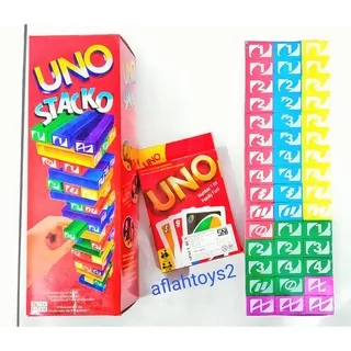 PAKET UNO  STACKO  +  UNO CARD / KARTU UNO KOMBO HEMAT DENGAN UNO STACKO