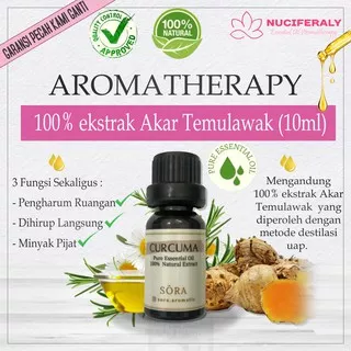 SORA Curcuma Essential Oil Minyak Temulawak Oil Difusser Air Purifier Humidifier Aromatherapy Asli