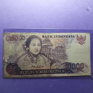 uang kuno 10000 rupiah kartini 1995