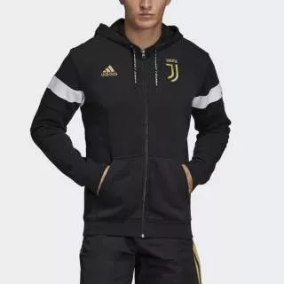 Jaket JUVENTUS Adidas hitam strip Putih Size S M L XL XXL XXXL XXXXL XXXXXL Casual Cowok Cewek