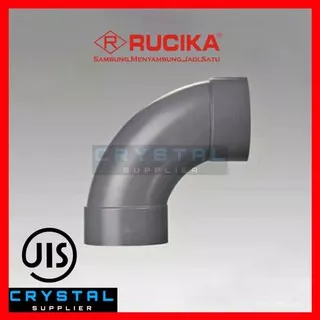 BOCH RUCIKA 3 inch D-LL PVC / Large Radius Elbow Long Boh Knie Knee