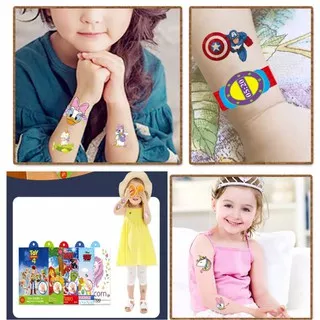 Tato Anak Temporary / tatoo anak / mainan tato anak lucu / tato anak karakter superhero princess