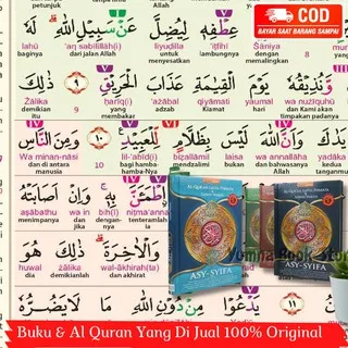 AL QURAN LATIN PER KATA, TERJEMAHAN DAN TAJWID WARNA - AL QURAN ASY-SYIFA A4