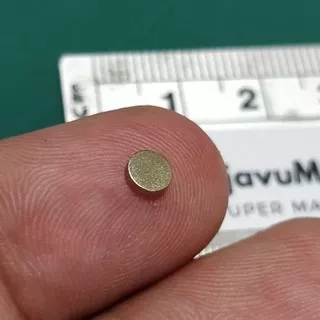 Neodymium coin disk d4x1mm Magnet Silver keemasan SUPER KUAT NdFeB