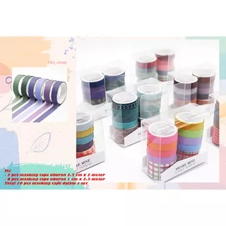 Washi Tape Washi Tape Aesthetic Selotip Aesthetic Share Mine Masking Tape Washi Tape Set isi 10 pcs