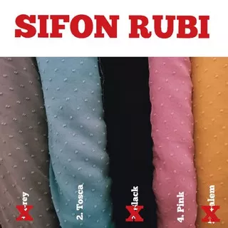 Kain Sifon Rubi Dot / Chiffon Rubi Dot  Polkadot Premium