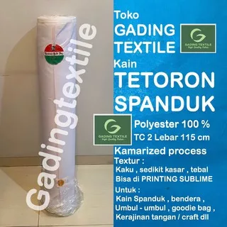 kain craft spanduk putih printing sablon bendera umbul umbul furing sofa TETORON TC 2 lebar 115 cm