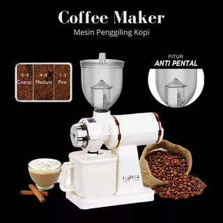 Coffee Maker Electric N600 Mesin Pembuat Kopi Listrik 9 Tingkatan Kehalusan / Mesin Kopi Otomatis / Coffee Grinder Murah - BERGARANSI