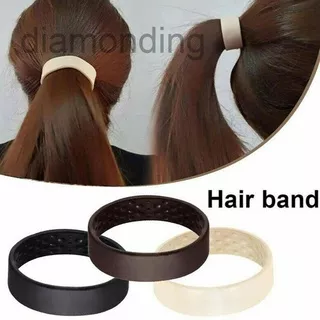 Diam Haarband Dark Wide Pony Hair Band Neues Wide Pony Headband Dark Chocolate Hair Tieband