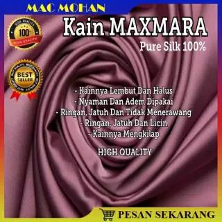 Kain MAXMARA LUX. Kain Maxmara PREMIUM. Kain Bridesmaid. Bahan Maxmara Polos