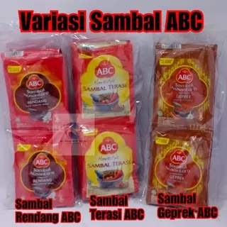 sambal terasi abc sachet / sambal abc geprek / sambal abc rendang