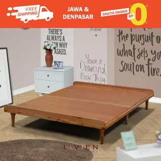 Tempat Tidur / Bed Single Aquilla Maple / (Tanpa Head Board) - LIVIEN Furniture (free ongkir area ja