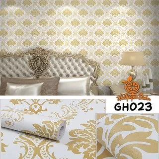 Wallpaper Stiker wallpaper dinding wallpaper 3D wallpaper motif batik dan salur Ukuran 45Cm X 10 Meter HIGH QUALITY