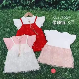 Dress Baby Premium Import / Baju Bayi Anak Perempuan Korea Style / Baby Dress Murah Import - A261