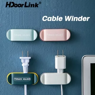 HdoorLink Power Plug Hook Kitchen Seamless Strong Adhesive Electrical Plug Wall Sticker USB Data Cable Winder