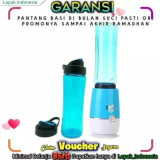 Blender Shake N Take 3 Portable 4 Mata Pisau Gsf 4088 Free 2 Tabung Botol Dan USB