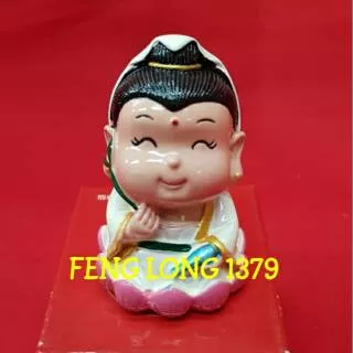 Patung Guan Yin Kwan Im Fiber Mini | Patung Miniatur Kwan Im