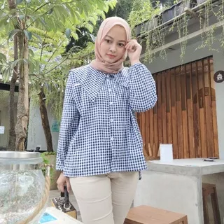 TENZO OUTFIT - Miya Black - Kemeja Wanita Terbaru