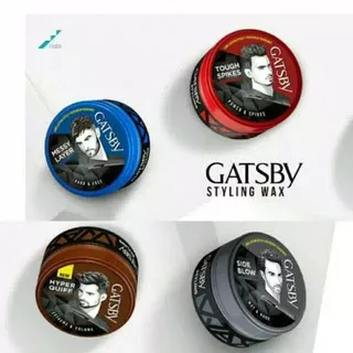 GATSBY STYLING WAX | GATSBY HAIR STYLING | GATSBY MINYAK RAMBUT ORIGINAL POWER & SPIKES / HARD & FREE / MAT & HARD / EXTREME & VOLUME MERAH BIRU ABU ABU COKLAT  75g & 25g