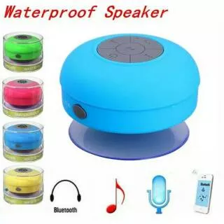 Speaker Bluetooth Tempel Waterproof / Anti Air Kuat Unik Aksessoris Handphone