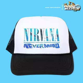 ( COD ) TRUCKER HAT BAND / NIRVANA BAND / TOPI JARING  / TOPI BAND NIRVANA / UNISEX / FASHION