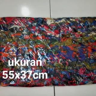 Keset kain / keset bulu macan / keset tenun / keset anti slip / keset benang 55 x 37 cm / tebal 2cm