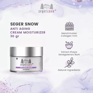 Seger Snow Anti Aging Cream Krim Anti Penuaan Dini Premium Collection - 30gr