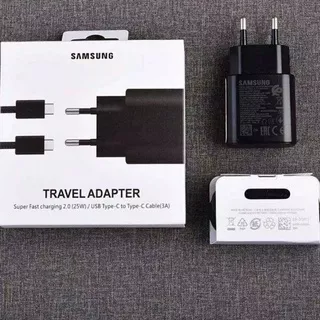 Charger Adaptor Samsung 25 Watt Type C Usb C + Kabel Super Fast Charging Travel Adaptor 35W 2 port USB-C Adaptor Charger Samsung 45W/Charger Adaptor Car Mobil 45W+kabel Usb-C to type C Fast Charging Samsung Note 10/Note 20 ultra/S20/s21/S22 all Type C