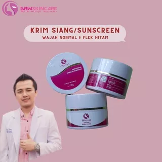 Drw skincare day cream white, sunscreen normal glowing. krim siang putih untuk kulit normal dan wajah flek hitam.BPOM.