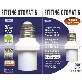 Fitting lampu otomatis timer 25Watt