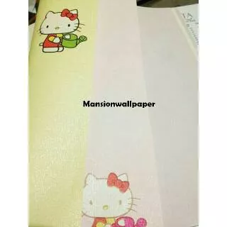 Wallpaper Dinding Hello Kitty Chic