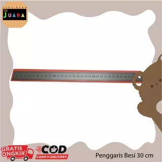 Penggaris Besi Panjang 30cm (836) / Penggaris Panjang / Penggaris / Alat Ukur / Mistar / Pengaris Besi Stainless Stain Less Steel Stainlis 30cm / Ruler