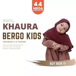 KHAURA AQILA - Jilbab Anak Bergo Maryam Umur 1-4 Tahun