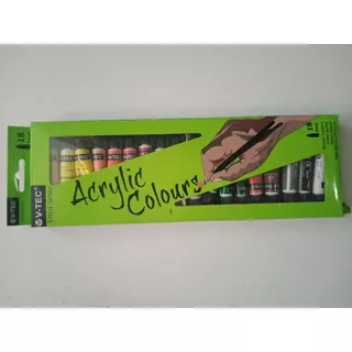 Cat Lukis Akrilik V-TEC ACRYLIC COLOURS 6 ML SET 18 V-TEC CAT AKRILIK 18 WARNA