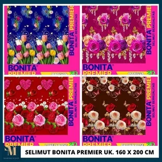 SM SELIMUT BULU BONITA PAULINA DAN PREMIER UKURAN 160X200 MOTIF STEVANIA BARCELONA ERICA SELENA