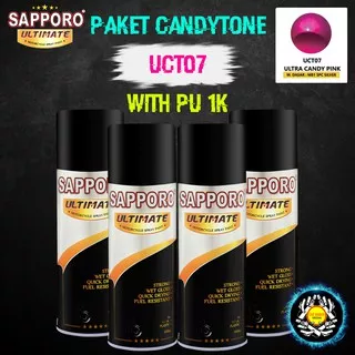 PAKET UCT07 ULTRA CANDY PINK SAPPORO ULTIMATE CAT SEMPROT 400 ML CAT MOTOR AEROSOL PYLOX CANDYTONE PINK UCT 07 PILOKS PILOX PILOK DITON PREMIUM SAPORO SAMURAI SHOGUN MEDAN BINJAI SUMATERA