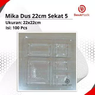 Mika Dus Nasi 22cm Sekat 5 / Mika Nasi 22cm / Mika Dos Nasi 5 Lubang