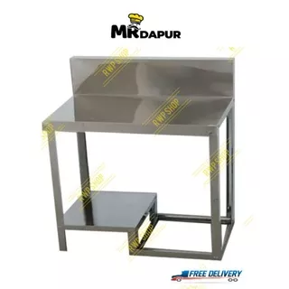 MEJA KOMPOR GAS 2 TUNGKU. MEJA STAINLESS. Mr. Dapur,Type: MKG