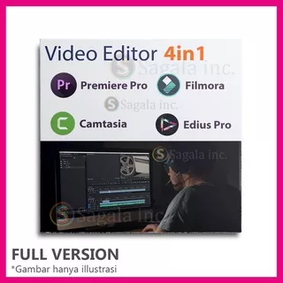 Video Editor 4in1 Premiere Pro Filmora Camtasia Edius Pro 2020 or 2021