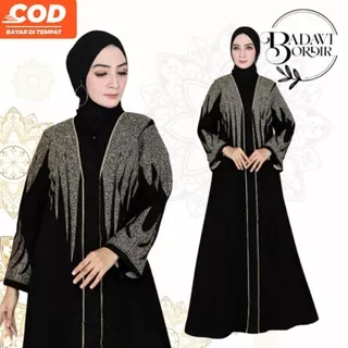 New Abaya Gamis Maxi Dress Arab Saudi Bordir Zephy Turki Umroh Dubai Turkey India