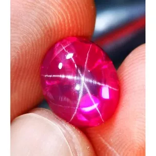 Cincin Pria Batu Permata ruby star burma bangkok crystal