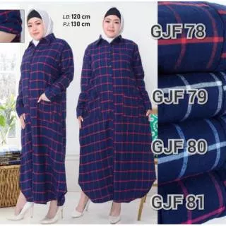 Gamis flanel jumbo/gamis kotak kotak/maxi kotak/gamis jumbo/maxi jumbo/long dres/gamis kotak jumbo