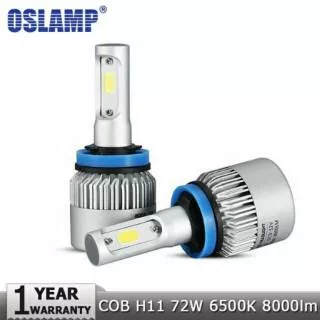 Oslamp H11 LED Car Headlight COB 72W Led Fog Light Bulb 6500K 8000lm